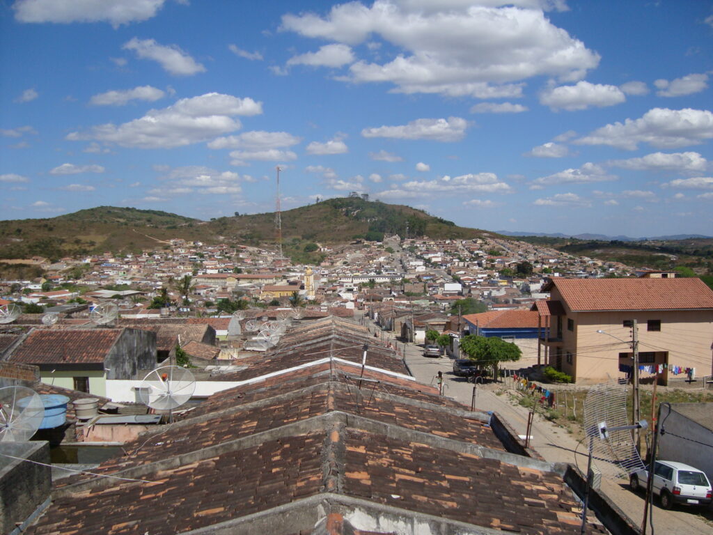 Vista da Cidade de Poção pela rua maria de lou