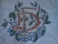 Detalhe de piso do pátio da Faculdade de Direito