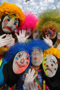 Papangus no Carnaval de rua de Bezerros, em 2010