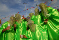 Papangus no Carnaval de rua de Bezerros, em 2010