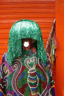Encontro de maracatus em Nazaré da Mata, no Carnaval 2010