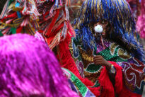 Encontro de maracatus em Nazaré da Mata, no Carnaval 2010
