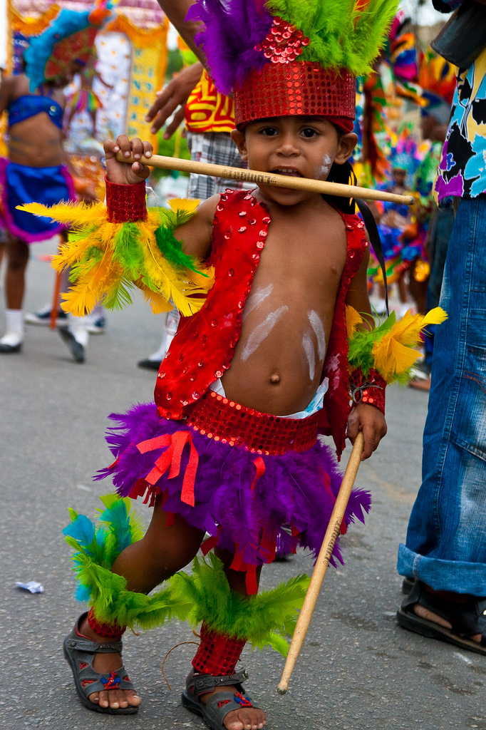 Encontro de Caboclinhos em Goiana, no Carnaval 2010