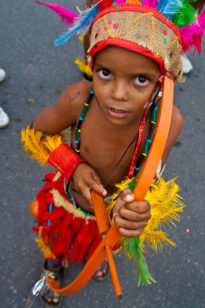 Encontro de Caboclinhos em Goiana, no Carnaval 2010