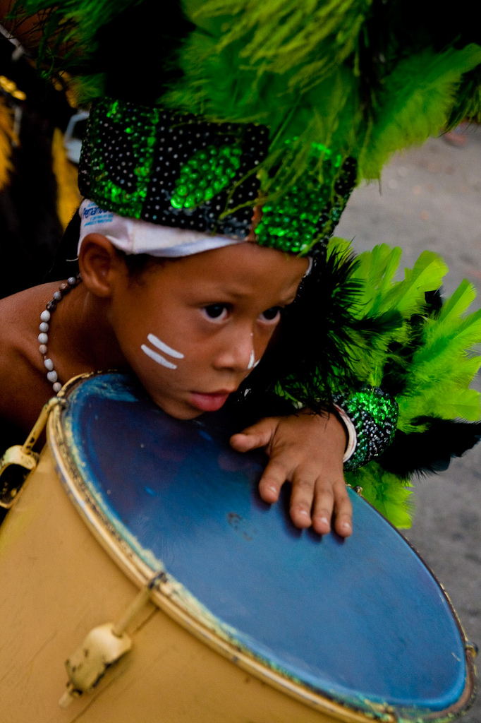 Encontro de Caboclinhos em Goiana, no Carnaval 2010