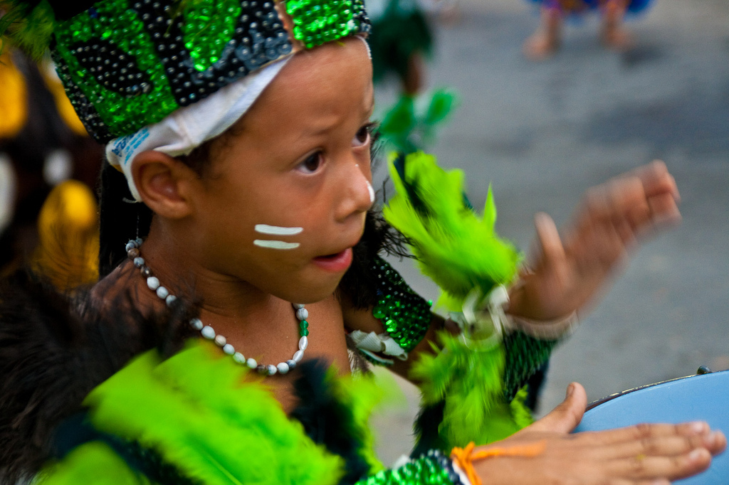 Encontro de Caboclinhos em Goiana, no Carnaval 2010