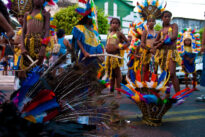 Encontro de Caboclinhos em Goiana, no Carnaval 2010