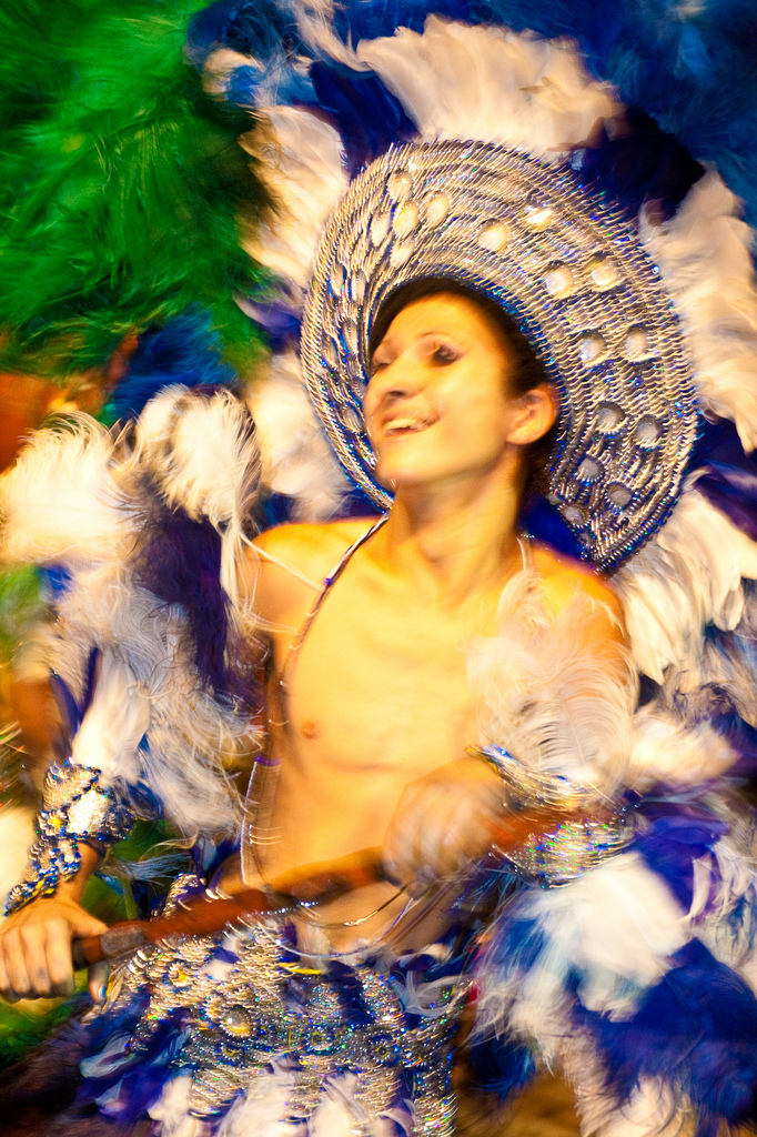 Encontro de Caboclinhos em Goiana, no Carnaval 2010