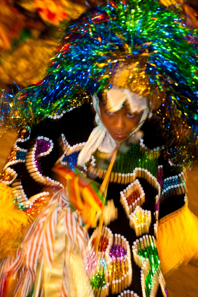 Encontro de Caboclinhos em Goiana, no Carnaval 2010