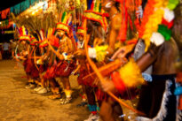 Encontro de Caboclinhos em Goiana, no Carnaval 2010