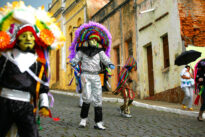 Desfile da fantasia de caretas de Triunfo, no Carnaval 2010