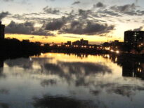 Pôr-do-sol no Recife.