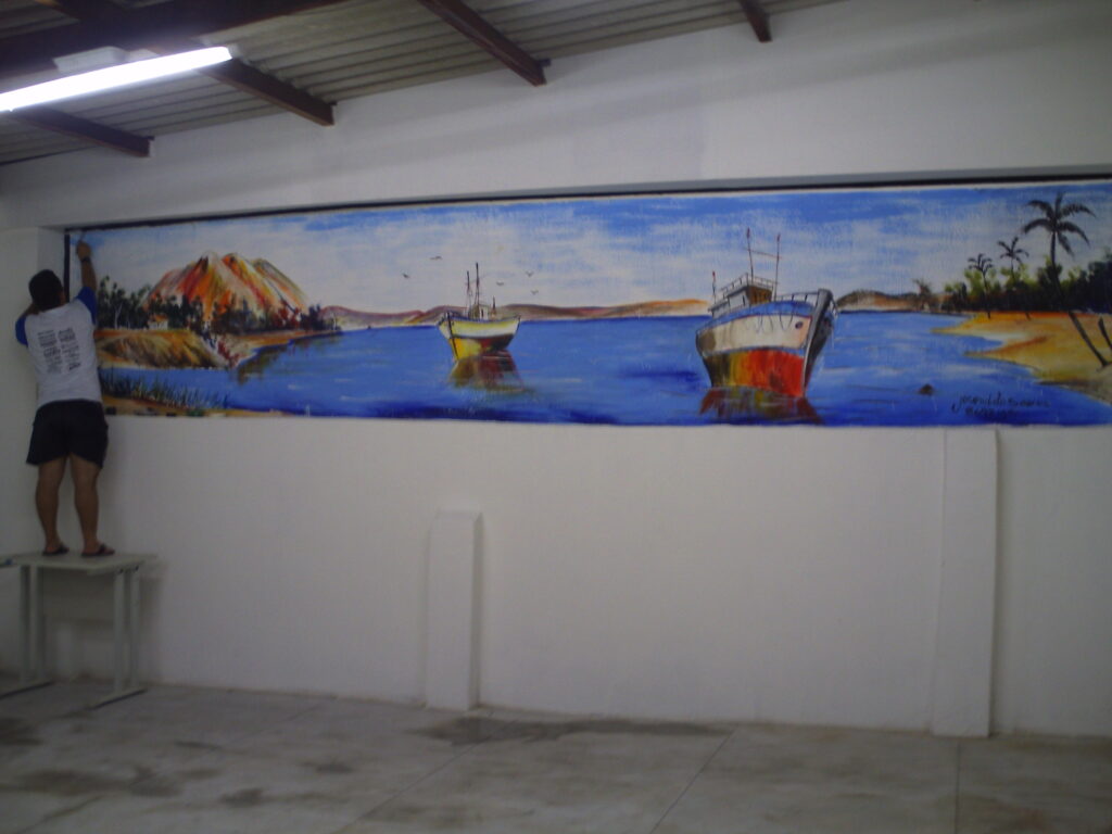 GRANDE MOMENTO DA INAUGURAÇÃO DA BIBLIOTECA CAETÉS I-18 ANOS
