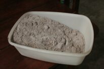 material utilizado - areia