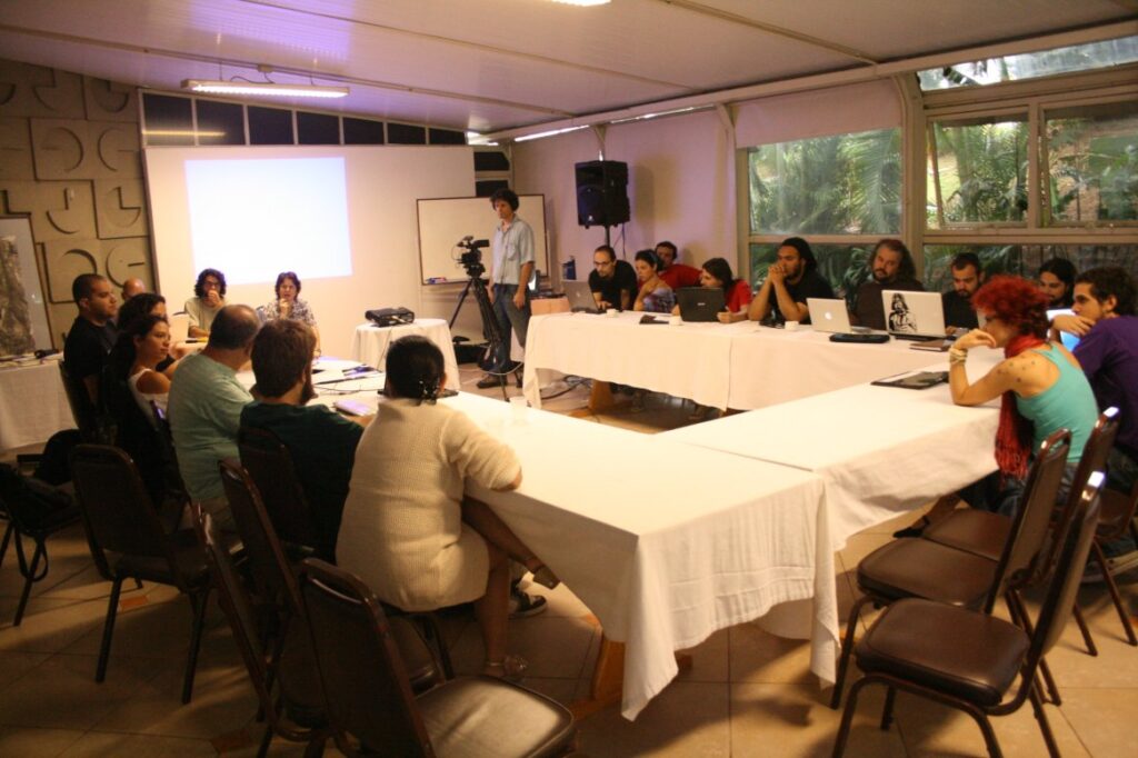 Oficina do iTEIA durante as atividades do Conexão Brasil