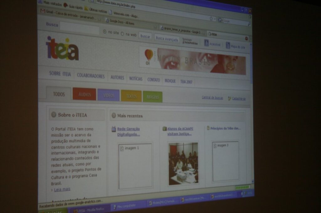 Tela Inicial do Portal