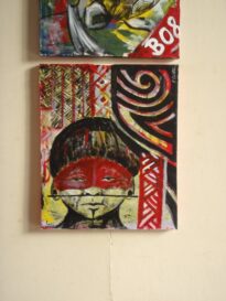 tudo índio -60x50- acrilica sobre tela - r$150,00