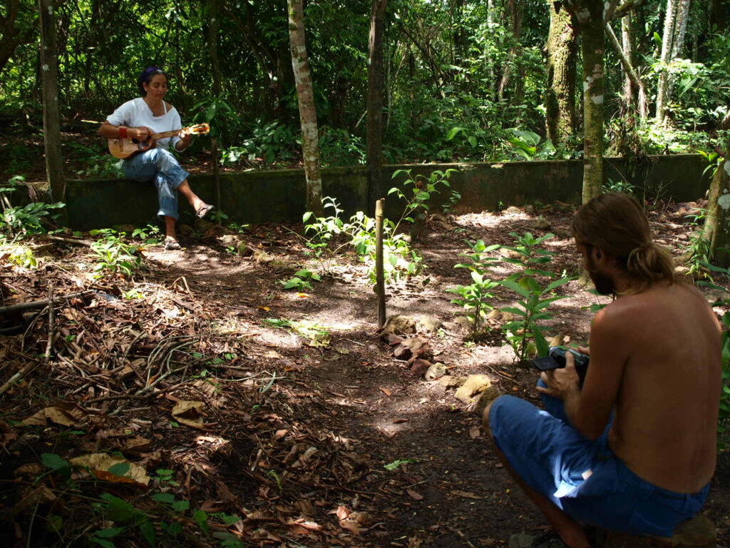 Filmando para crear un videoclip