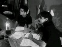 trabalho de análise de texto com o elenco, no Centro de Artes Cênicas Walmor Chagas, em São José dos Campos/SP.