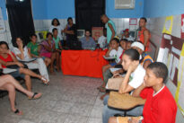 Alunos do Ponto de Cultura Cacto e Trevo