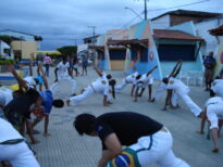 Roda de Capoeira na praça Lomanto Junior