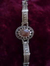 Bracelete composto de alpaca, cristal rotilado de titâ