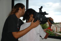 Momentos das oficinas de video do Ponto de Cultura