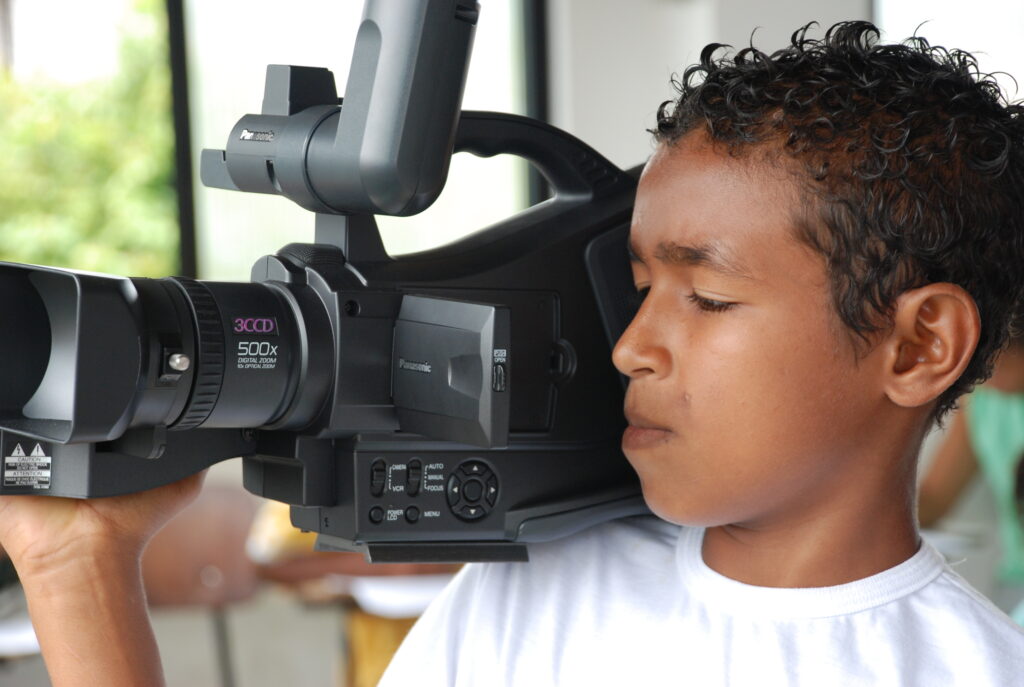 Momentos das oficinas de video do Ponto de Cultura