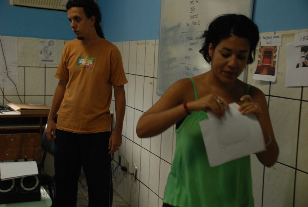 Momentos das oficinas de video do Ponto de Cultura