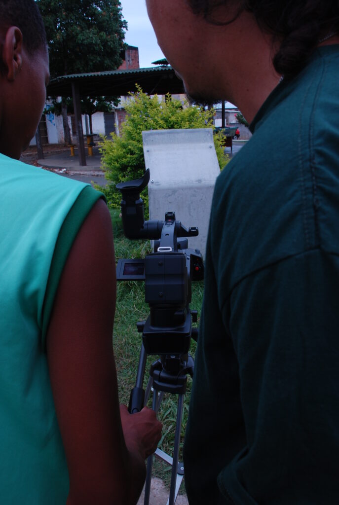 Momentos das oficinas de video do Ponto de Cultura