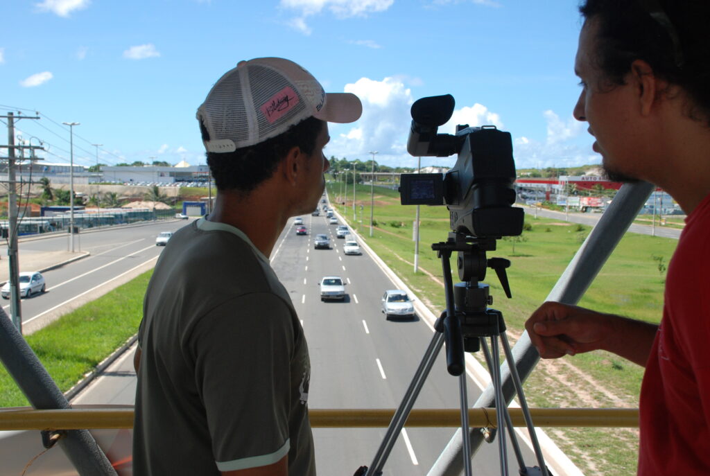 Momentos das oficinas de video do Ponto de Cultura