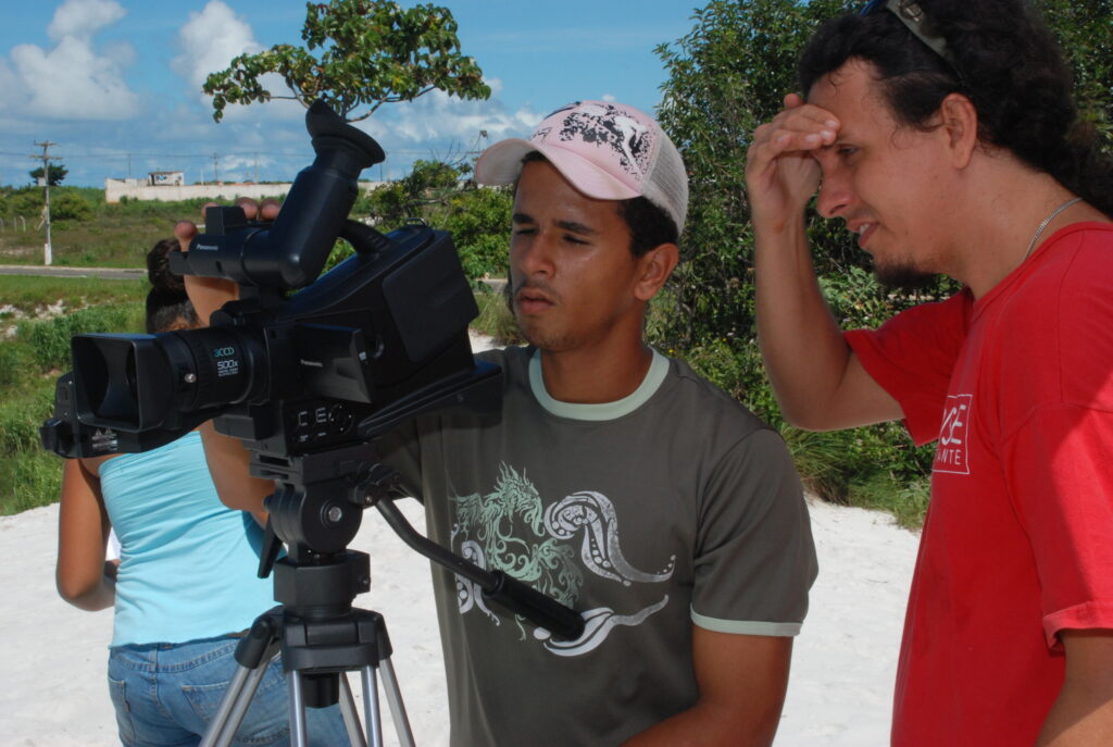 Momentos das oficinas de video do Ponto de Cultura