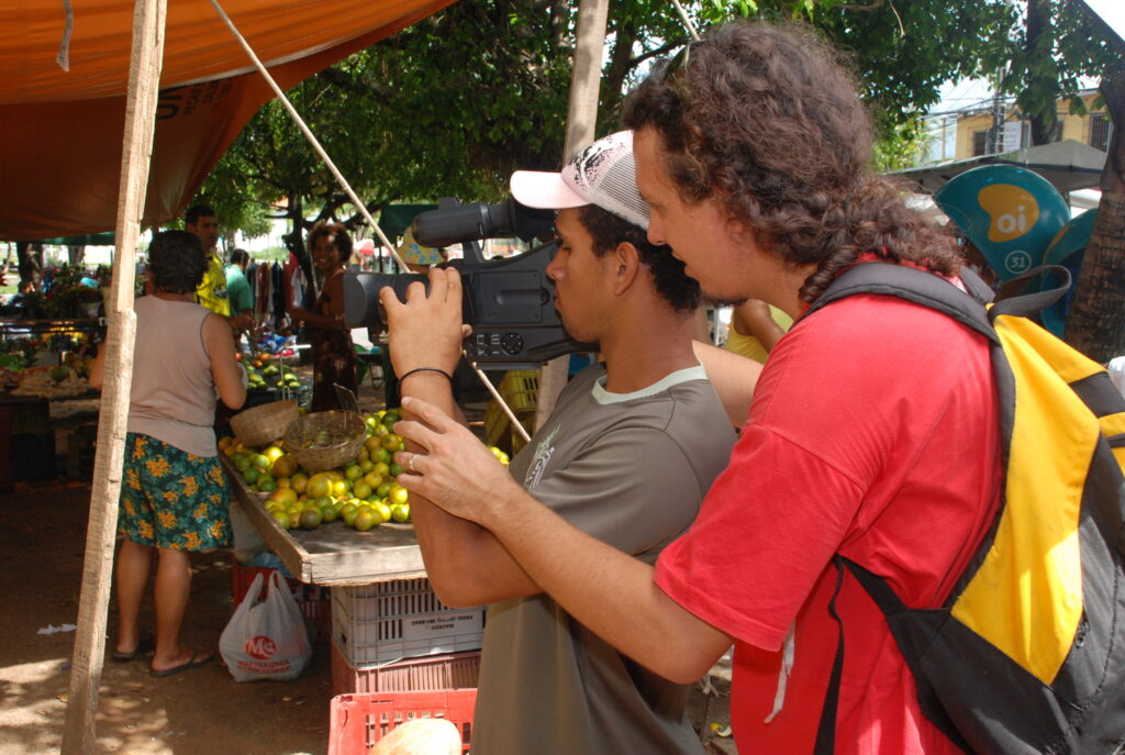 Momentos das oficinas de video do Ponto de Cultura