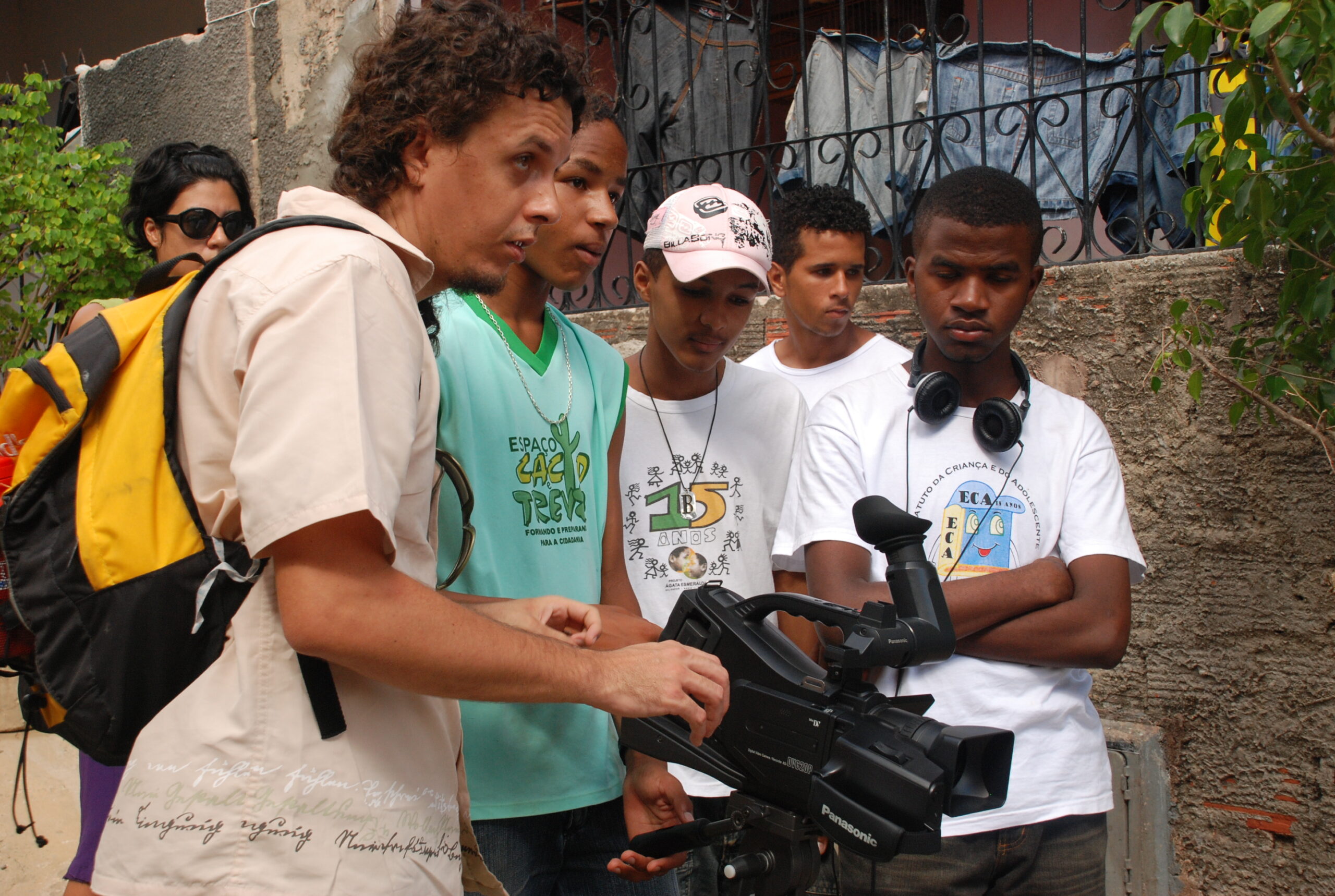 Momentos das oficinas de video do Ponto de Cultura
