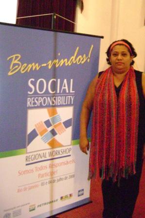 Banner da ISO 26000 / RJ, julho de 2008