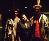 Abertura do TEIA em Brasília/DF, 2008, com índios Asheninka/AC.