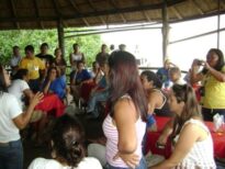 Palestra no meio da Floresta contato com comunidade / PA, 20