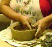 Trabalhando com o barro