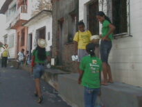 ATIVIDADE VOLUNTARIA  DO PONTO DE CULTURA "TAMBORES DA ILHA"