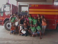 ATIVIDADE VOLUNTARIA  DO PONTO DE CULTURA "TAMBORES DA ILHA"