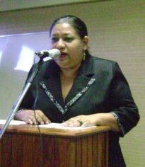 Abertura oficial do evento realiazado pela Waku'mã / RO e SINGTUR / AP, Profa. Alba Rodrigues