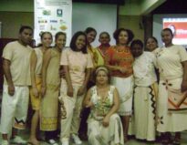 Final do Seminário, palestrantes da Tituba e Waku'mã