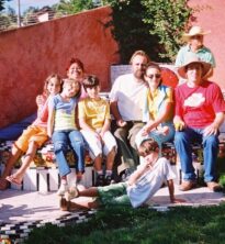 Ângelo Milani, família e amigos na Casa de Cult