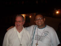 SIMÃO DUARTE FUNDADOR DA COMUNIDADE E DOM MAURO MONTAGNOLI NOSSO BISPO DIOCESANO