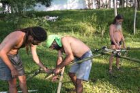 Mandala ensina como fazer a cobertura da cozinha com taquara e borracha