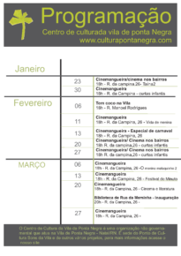 Programção Sons da Vila