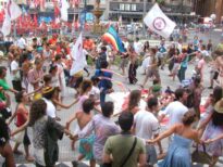 Festa no Marco Zero de Porto Alegre