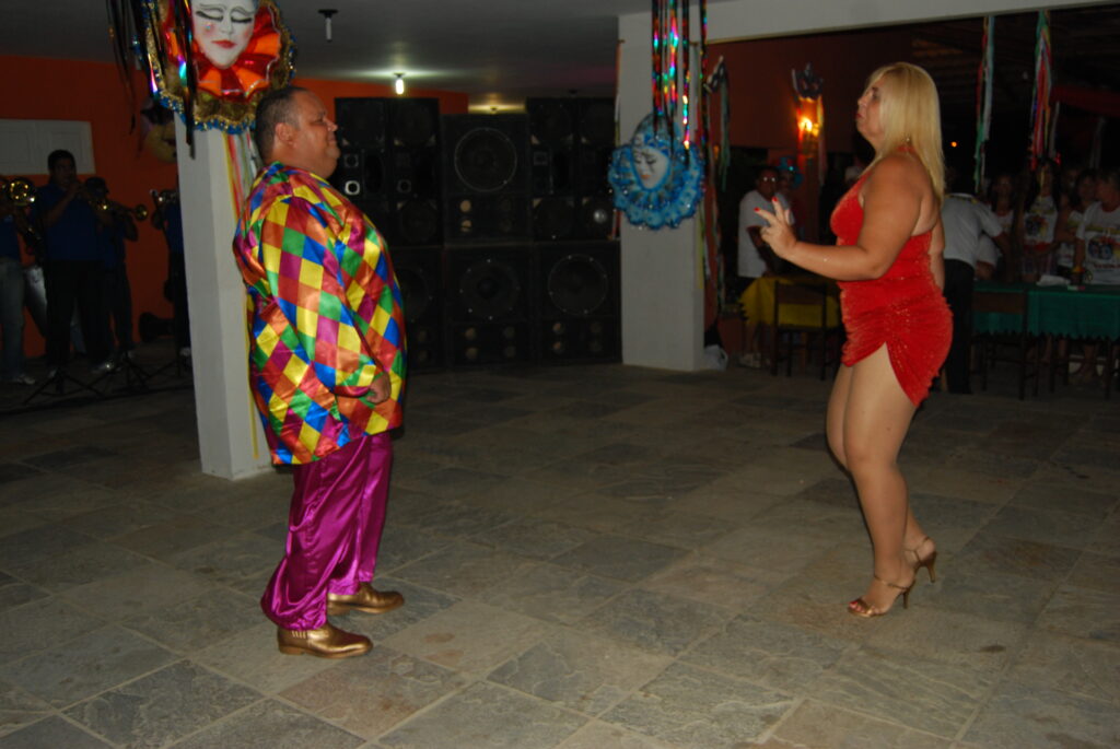 A dança do Rei Momo e da Rainha do Carnaval de Goianinha 2009
