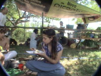 Por do Sol na Aldeia da Paz: Cozinha e Tipi