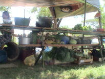 Por do Sol na Aldeia da Paz: Cozinha e Tipi